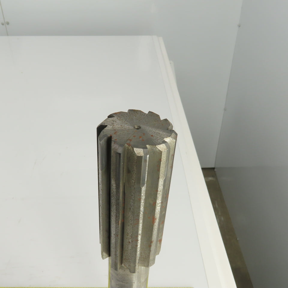Hannibal 400 1.7330" Diam Straight 10 Flute Carbide Tipped Chucking Reamer