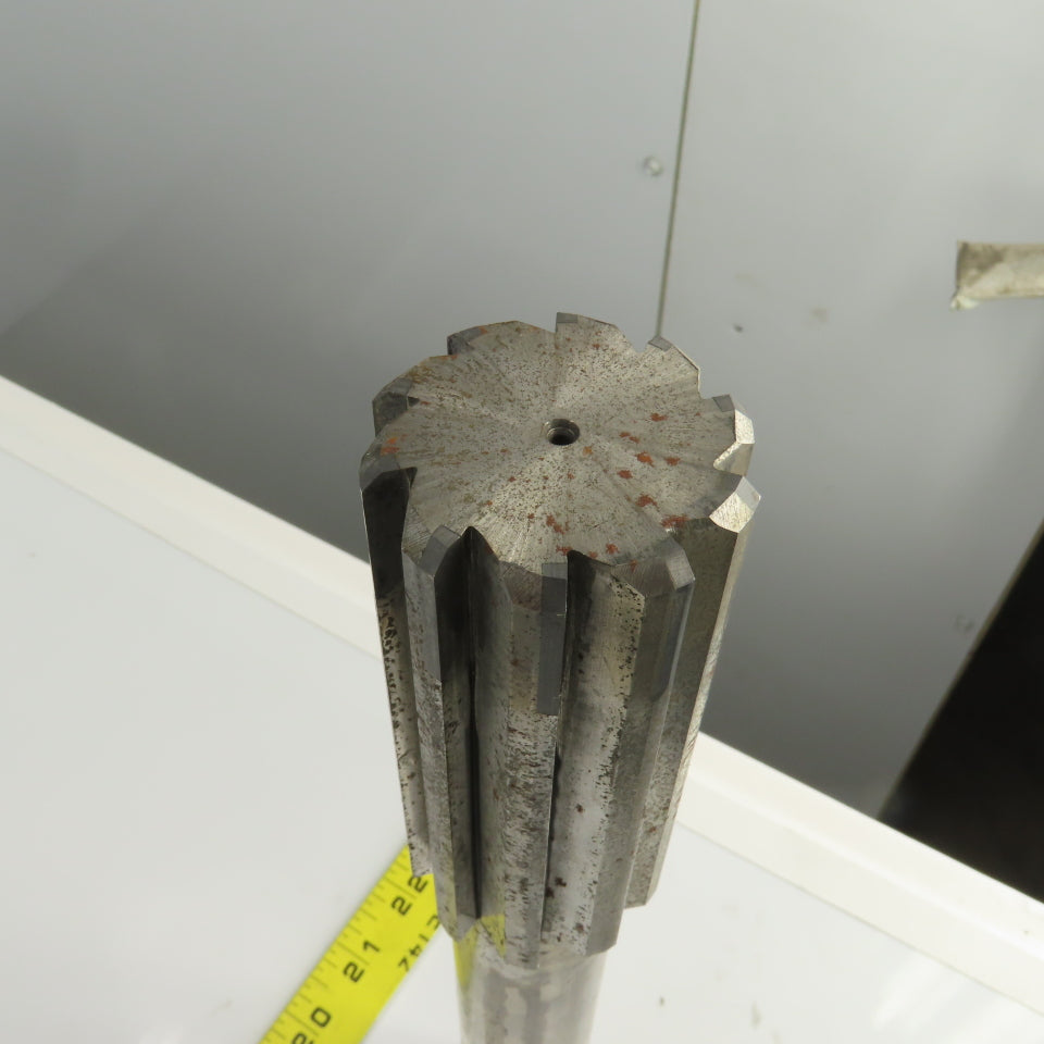 Hannibal 400 1.7330" Diam Straight 10 Flute Carbide Tipped Chucking Reamer