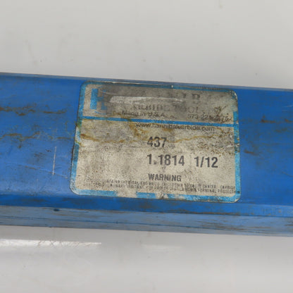 Hannibal 437 1.1814" Diam Spiral 8 Flute Carbide Tipped Chucking Reamer
