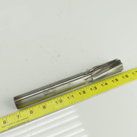 Hannibal 437 1.1814" Diam Spiral 8 Flute Carbide Tipped Chucking Reamer