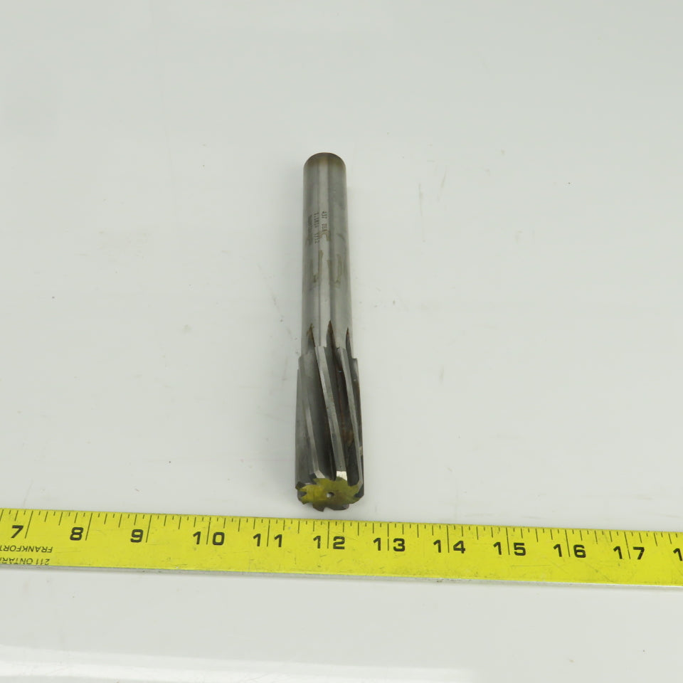 Hannibal 437 1.1814" Diam Spiral 8 Flute Carbide Tipped Chucking Reamer