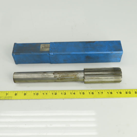Lexington 3400 1.7330" Diam Straight 10 Flute Carbide Tipped Chucking Reamer