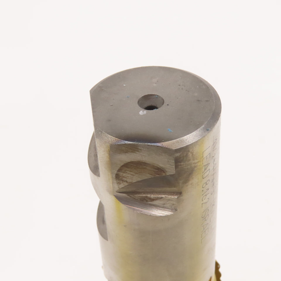 Hanita 1-1/2" Diam. x 3" LOC 6 Flute Spiral TiN Coated End Mill 1-1/4 Weldon