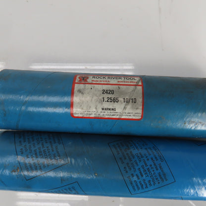 R.R.T. 2420 1.2565" Diam Spiral 8 Flute Carbide Tipped Chucking Reamer