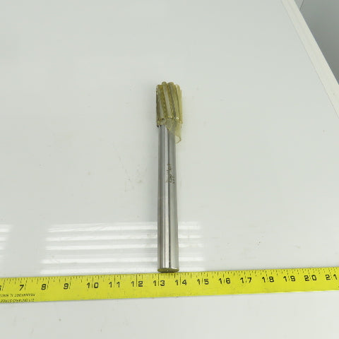 R.R.T. 2420 1.2565" Diam Spiral 8 Flute Carbide Tipped Chucking Reamer