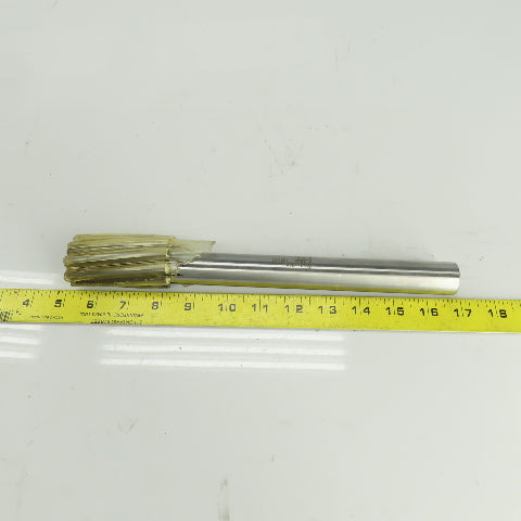 R.R.T. 2420 1.2565" Diam Spiral 8 Flute Carbide Tipped Chucking Reamer