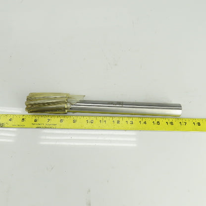 R.R.T. 2420 1.2565" Diam Spiral 8 Flute Carbide Tipped Chucking Reamer