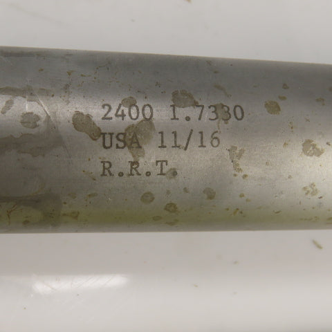 R.R.T. 2400 1.7330" Diam Straight 10 Flute Carbide Tipped Chucking Reamer
