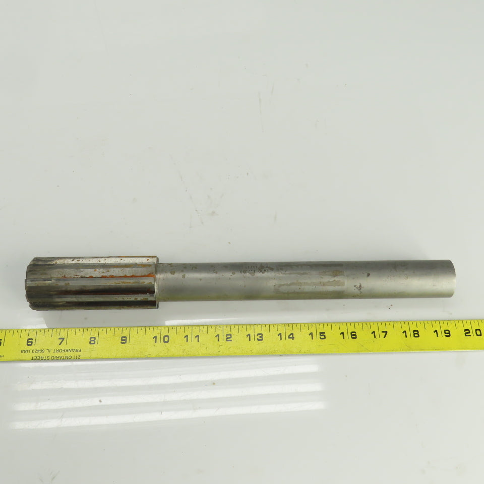 R.R.T. 2400 1.7330" Diam Straight 10 Flute Carbide Tipped Chucking Reamer