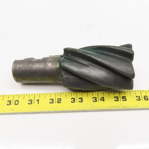 Melin 2" Diam. x 3" LOC 6 Flute Spiral End Mill Cutter 1-1/4" Weldon Shank