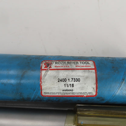 2400 1.7330" Diam Straight 10 Flute Carbide Tipped Chucking Reamer