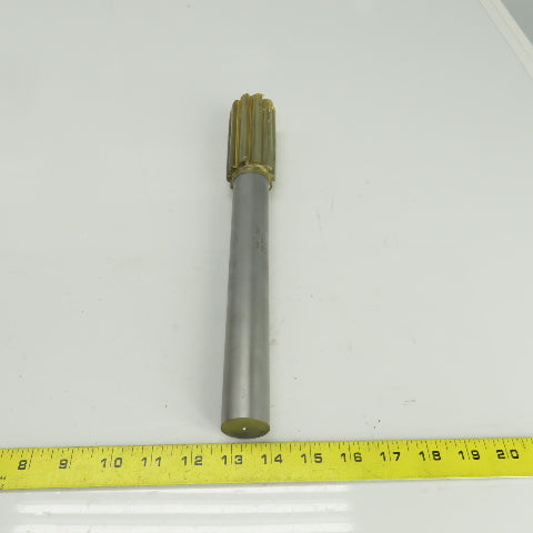 2400 1.7330" Diam Straight 10 Flute Carbide Tipped Chucking Reamer