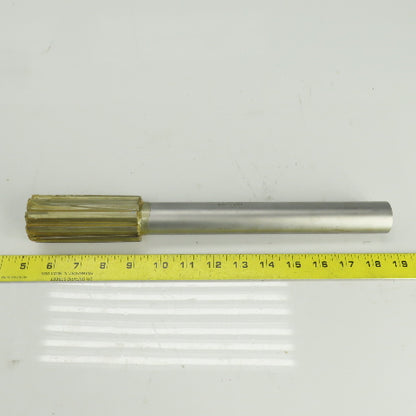 2400 1.7330" Diam Straight 10 Flute Carbide Tipped Chucking Reamer