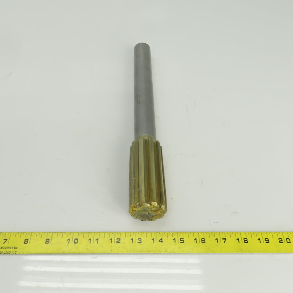 2400 1.7330" Diam Straight 10 Flute Carbide Tipped Chucking Reamer