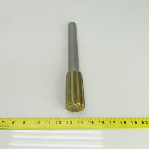 2400 1.7330" Diam Straight 10 Flute Carbide Tipped Chucking Reamer