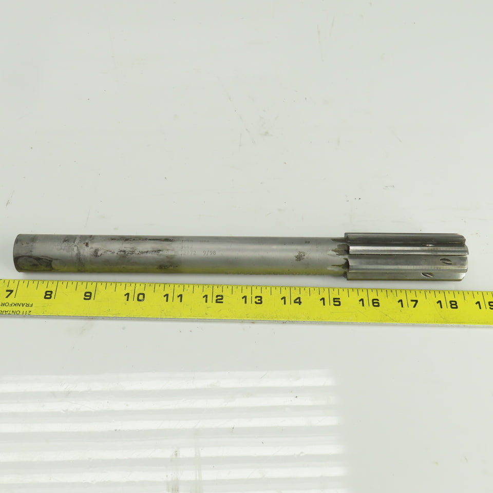Super 46442 1.2772" Diam Straight 8 Flute Carbide Tipped Coolant Thru Reamer