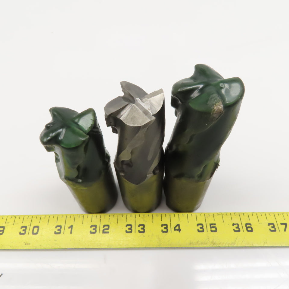 1-1/4" x 1-3/4" LOC 4 Flute Spiral Crest Cut End Mill 1-1/4" Weldon Lot Of 3