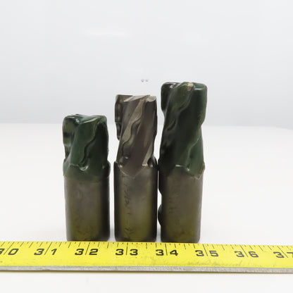 1-1/4" x 1-3/4" LOC 4 Flute Spiral Crest Cut End Mill 1-1/4" Weldon Lot Of 3
