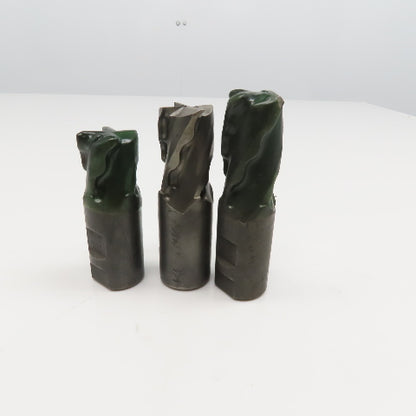 1-1/4" x 1-3/4" LOC 4 Flute Spiral Crest Cut End Mill 1-1/4" Weldon Lot Of 3