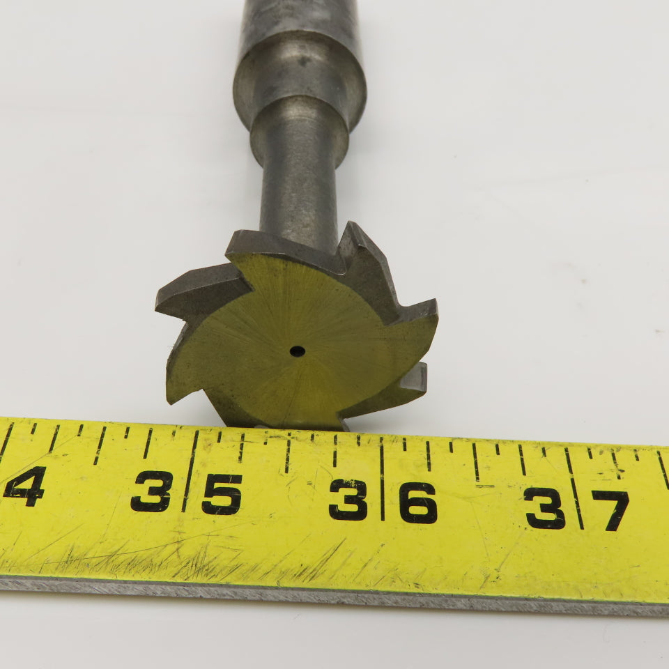 Fukuda Seiko 1-1/2" x 1/4" Stagger Tooth Slot Cutter 1" Weldon 3" Projection