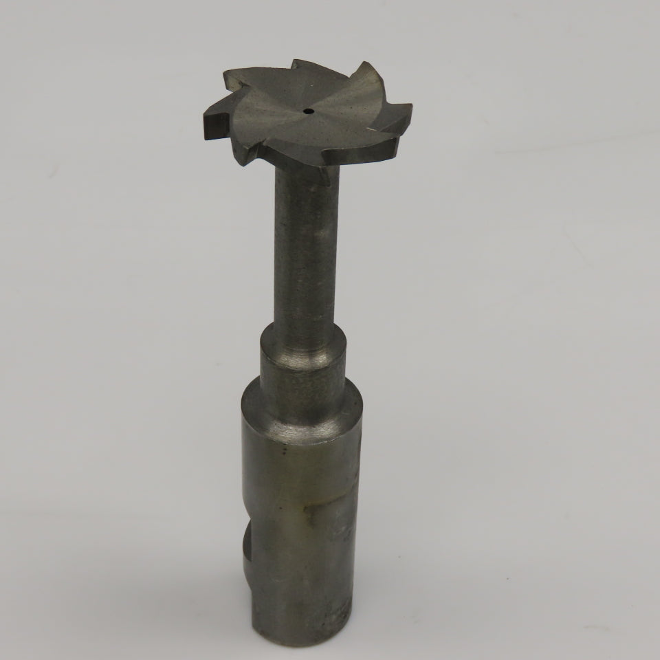 Fukuda Seiko 1-1/2" x 1/4" Stagger Tooth Slot Cutter 1" Weldon 3" Projection