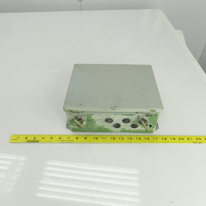 Hoffman 10" x 8" x 4" Hinged Door Electrical Enclosure W/ Back Plate 12&13 Enc