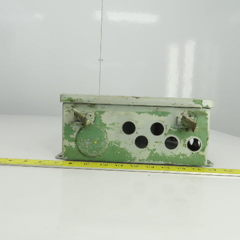 Hoffman 10" x 8" x 4" Hinged Door Electrical Enclosure W/ Back Plate 12&13 Enc