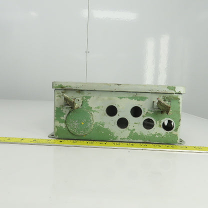 Hoffman 10" x 8" x 4" Hinged Door Electrical Enclosure W/ Back Plate 12&13 Enc