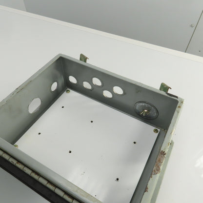 Hoffman 10" x 8" x 4" Hinged Door Electrical Enclosure W/ Back Plate 12&13 Enc