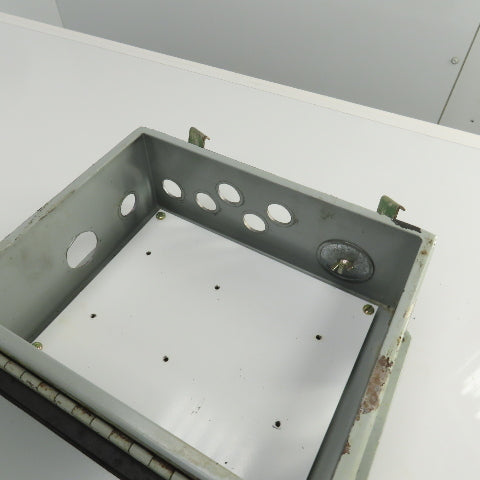 Hoffman 10" x 8" x 4" Hinged Door Electrical Enclosure W/ Back Plate 12&13 Enc