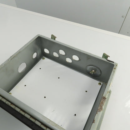 Hoffman 10" x 8" x 4" Hinged Door Electrical Enclosure W/ Back Plate 12&13 Enc