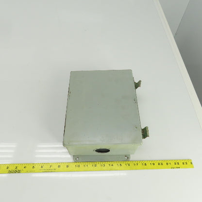 Hoffman 10" x 8" x 4" Hinged Door Electrical Enclosure W/ Back Plate 12&13 Enc