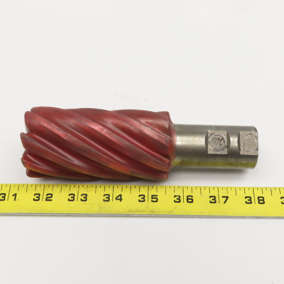 2" OD x 4" LOC 8 Flute Spiral End Mill 1-1/4" Weldon