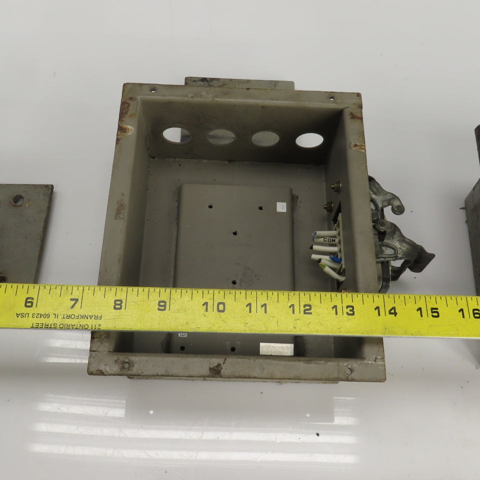 Harting HS12 7" x 6" x 3" Electrical Enclosure W400V 16A 6 Pin Connector Lot/3