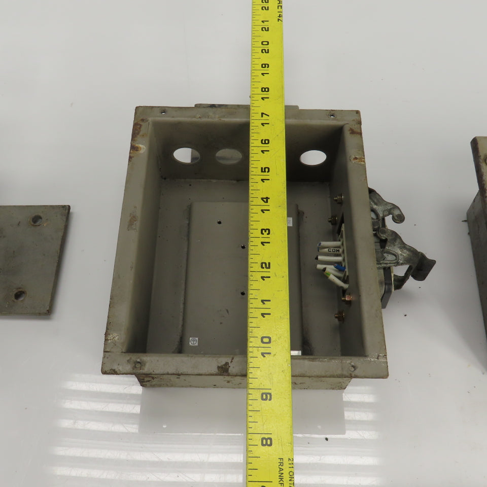 Harting HS12 7" x 6" x 3" Electrical Enclosure W400V 16A 6 Pin Connector Lot/3