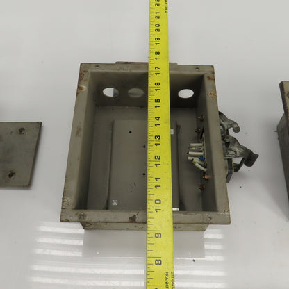 Harting HS12 7" x 6" x 3" Electrical Enclosure W400V 16A 6 Pin Connector Lot/3