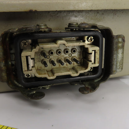 Harting HS12 7" x 6" x 3" Electrical Enclosure W400V 16A 6 Pin Connector Lot/3