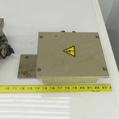 Harting HS12 7" x 6" x 3" Electrical Enclosure W400V 16A 6 Pin Connector Lot/3