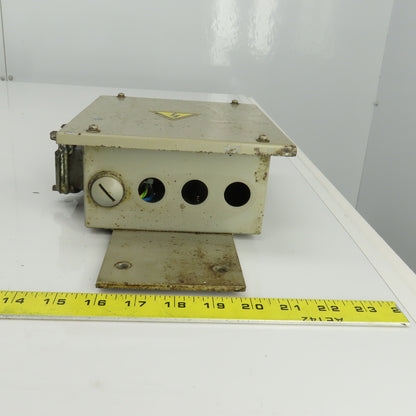Harting HS12 7" x 6" x 3" Electrical Enclosure W400V 16A 6 Pin Connector Lot/3