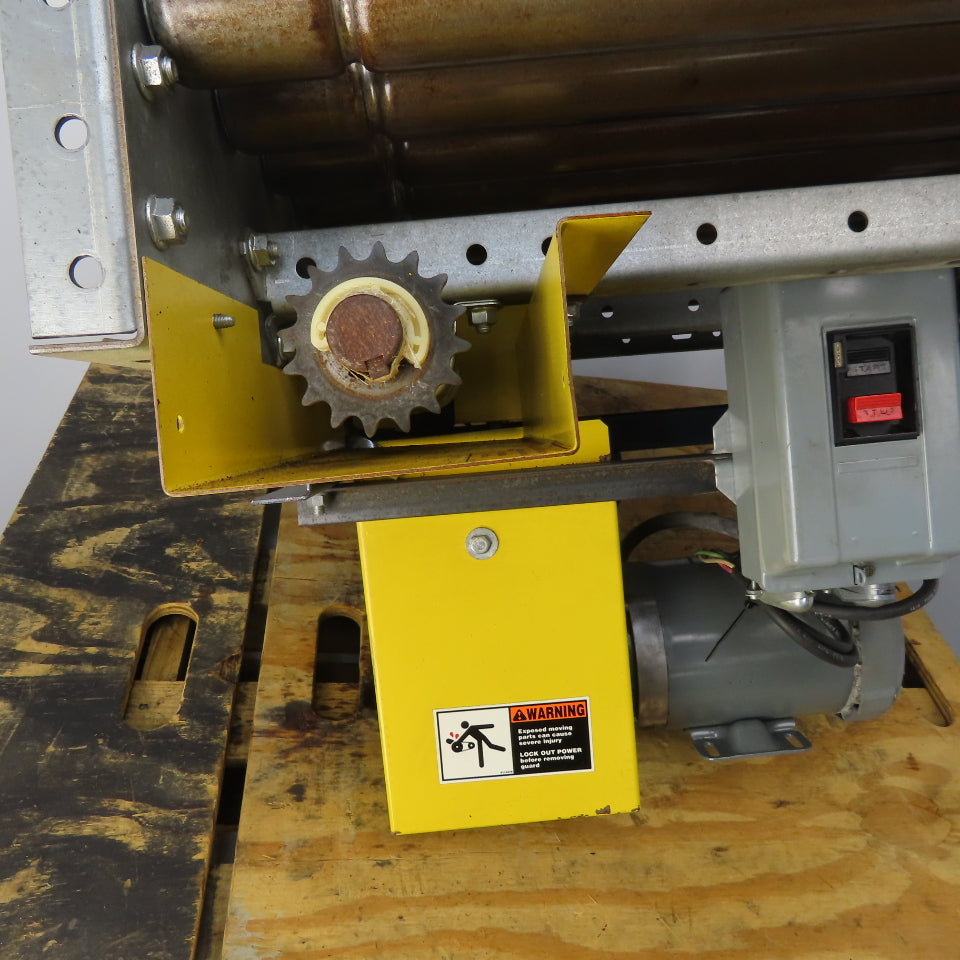 24" x 36" Power Roll Accumulation Conveyor 24" BF 3/4hp 208-230/460V 3Ph