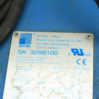 Rittal SK3298100 230V Electrical Enclosure Cooling Unit 50/60HZ 5.5-17.5A