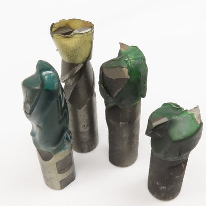 Misc. Lot 2 Flute Spiral End Mill Cutters 1-3/8" 1" Weldon Mixed Lot 10