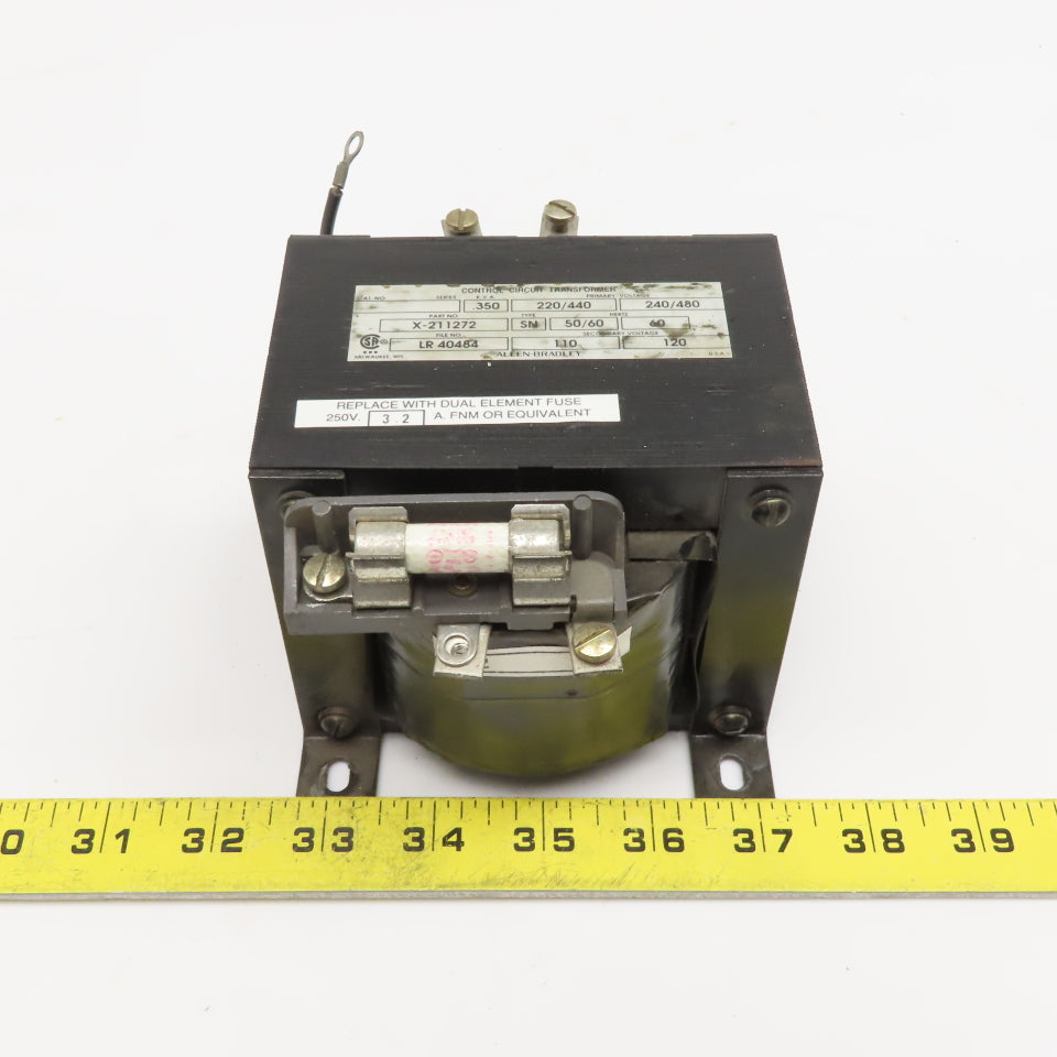 Allen Bradley X-211272 220/440-480V Pri 50/60Hz .350kVa 110/120V Sec Transformer