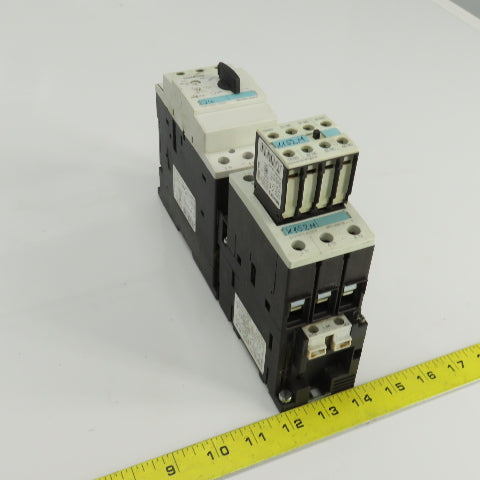 Siemens 3RV1031-4DA10 Manual Motor Starter 5HP 380-480VAC W/Overload 18-24A Trip