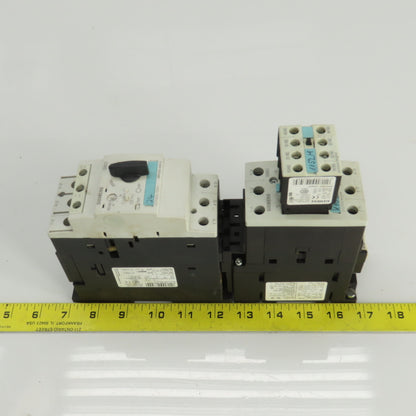 Siemens 3RV1031-4DA10 Manual Motor Starter 5HP 380-480VAC W/Overload 18-24A Trip