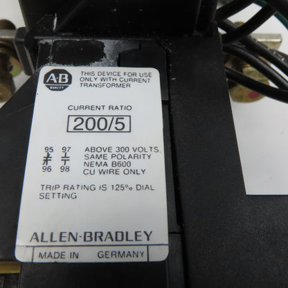 Allen Bradley 193-DPD200 120-184A IEC Bimetallic Overload Relay