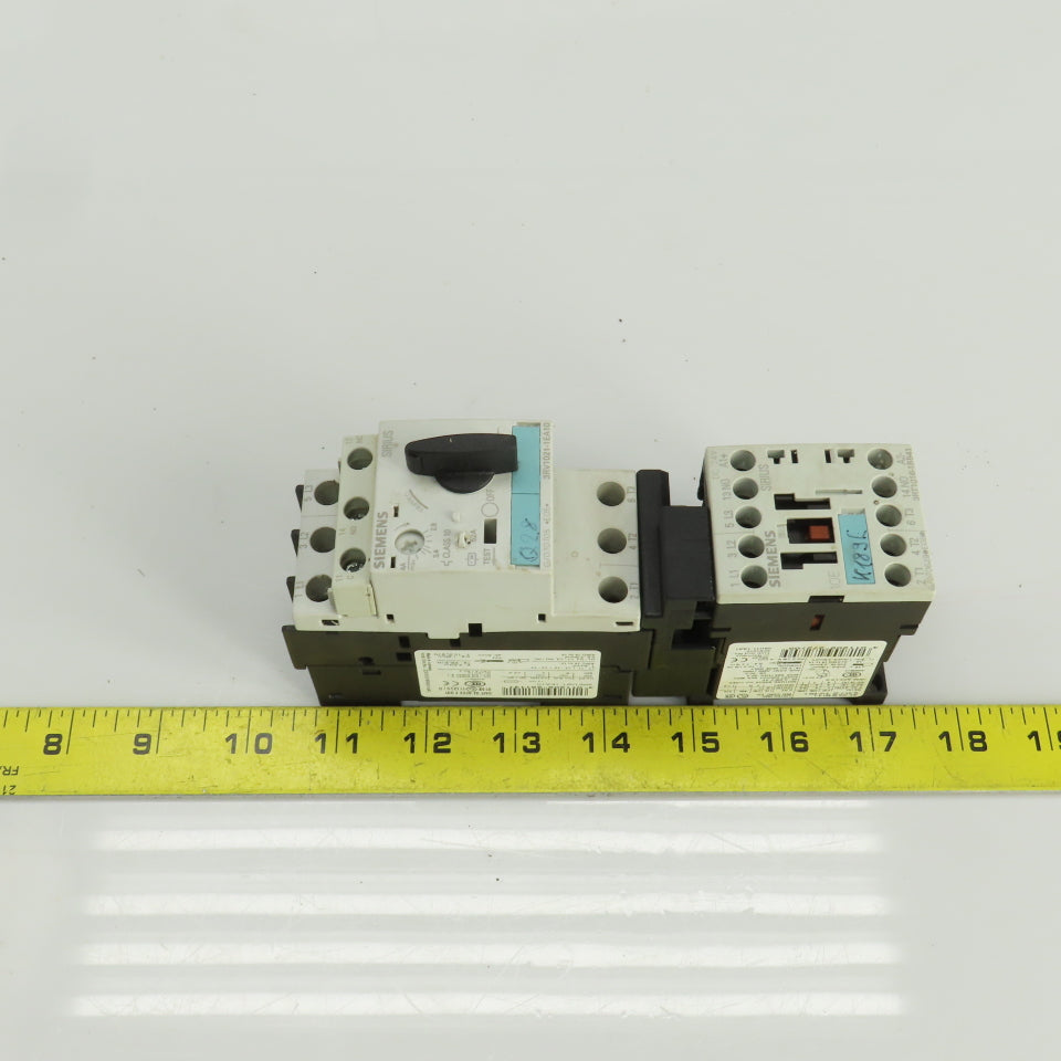 Siemens 3RV1021-1EA10 Manual Motor Starter 400-690V W/Overload 2.8-4A