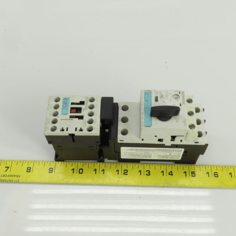 Siemens 3RV1021-1EA10 Manual Motor Starter 400-690V W/Overload 2.8-4A