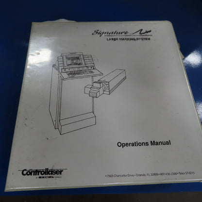Controllaser Pro-Laser Singinature Laser Marking System W/Chiller 230V 3 Phase