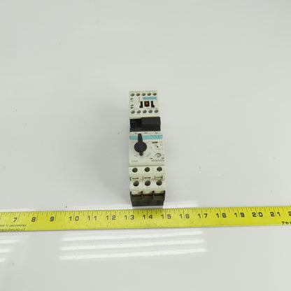 Siemens 3RV1021-1BA10 Manual Motor Starter 400-690V W/Overload 1.4-2A
